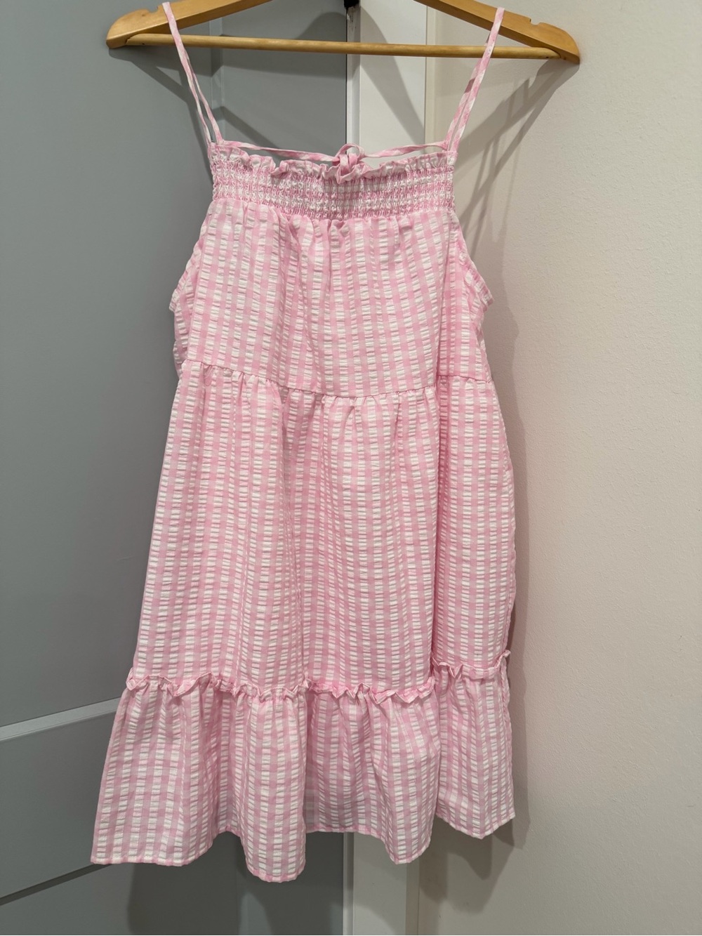 Blu Pepper Pink & White Striped Mini Sundress
